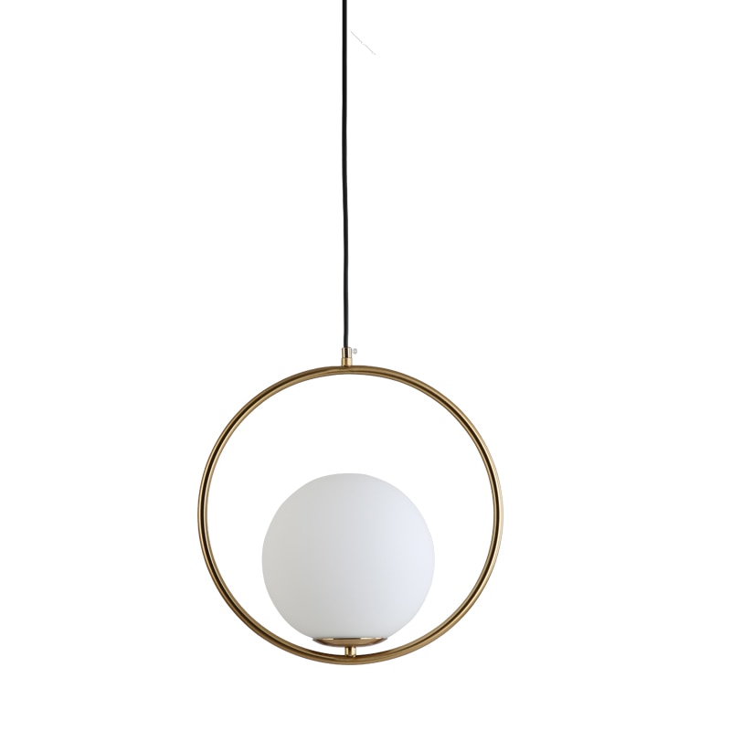 Gold pendant lamp close-up detail N-Lighten