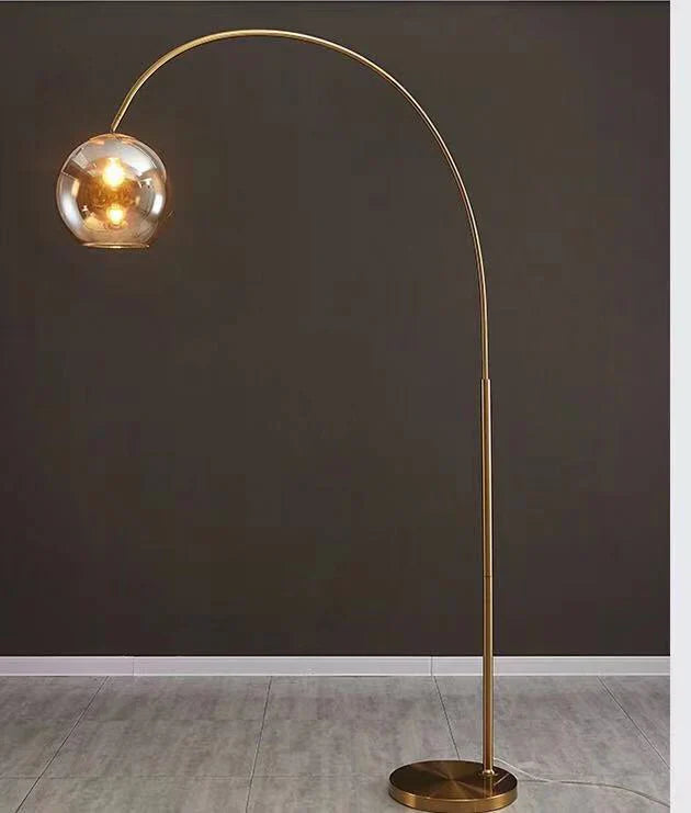 Copper Brass Floor Lamp floor lamp arched design N-Lighten