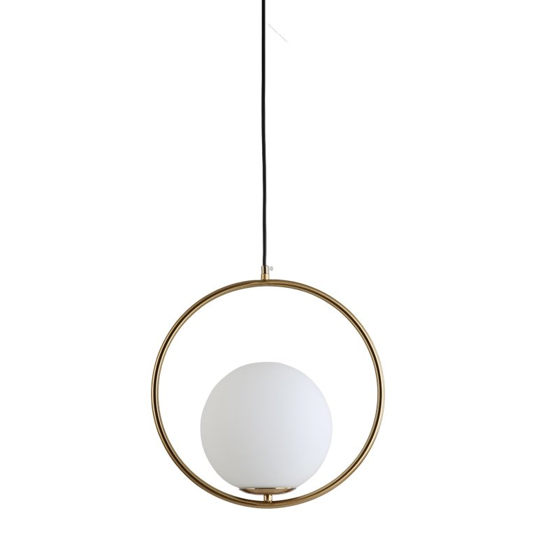Aurora Halo Pendant Lamp | N - Lighten | Gold Minimalist Glow for Bedroom & Dining - N - Lighten
