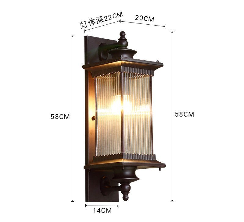 Sentinel Wall Lamp | N - Lighten | Waterproof E27 for Gates & Villas - N - Lighten