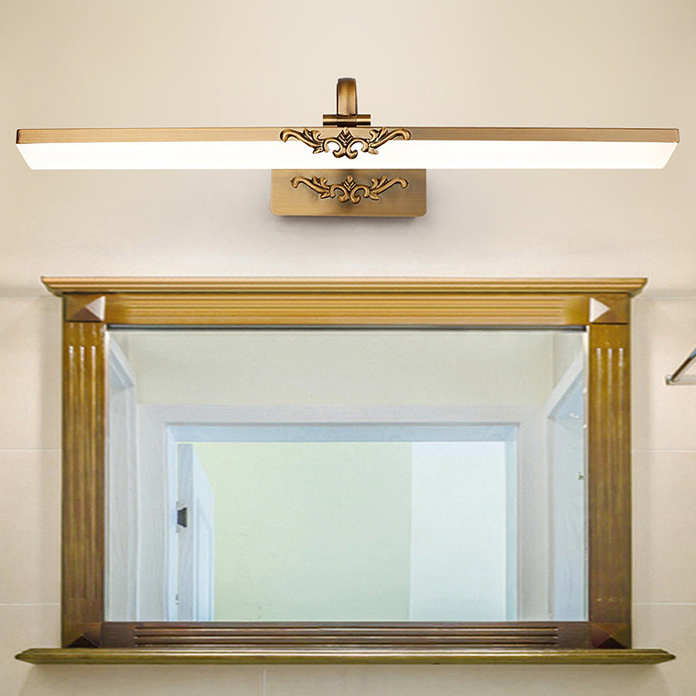 Bronze Vanity Wall Lamp linear wall light bronze finish N-Lighten