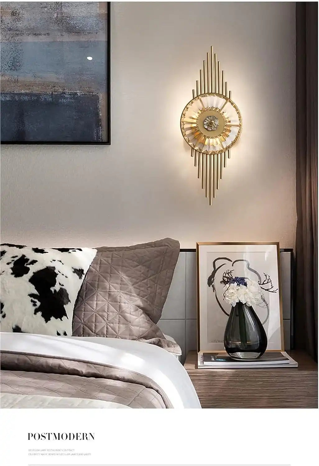 Crystal Gear Wall Light | N-Lighten | Built-in LED for Living Room & Bedroom