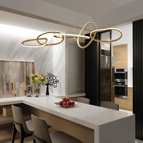 Gold Ring Chandelier chandelier gold finish N-Lighten