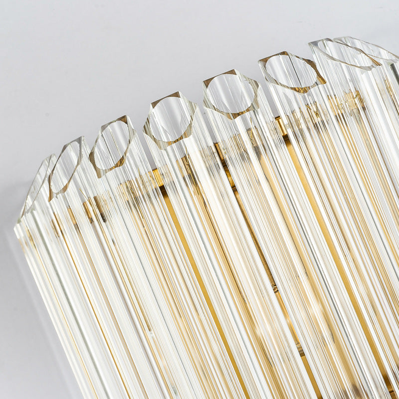 Gold Wall Lamp wall lamp close-up crystal rods N-Lighten