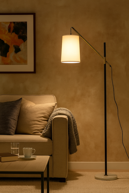 Black Gold Floor Lamp floor lamp black gold finish N-Lighten