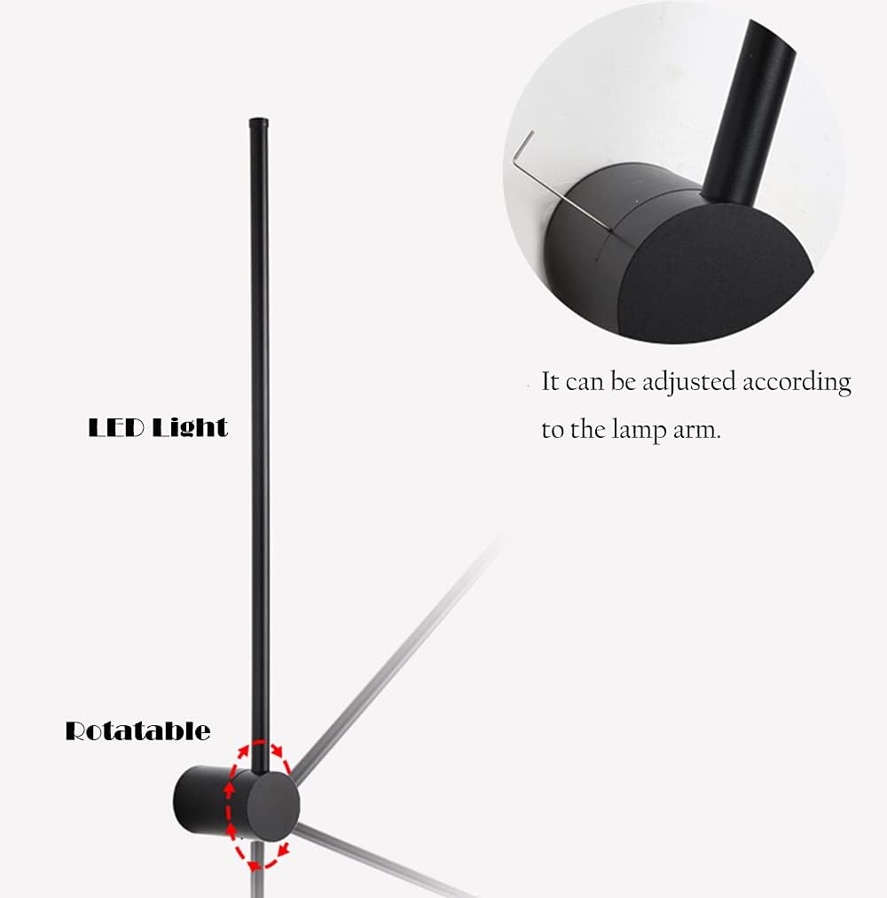 Black Wall Lamp tricolor LED wall lamp black finish N-Lighten