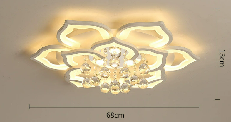 Crystal Chandelier chandelier dimensions diagram N-Lighten