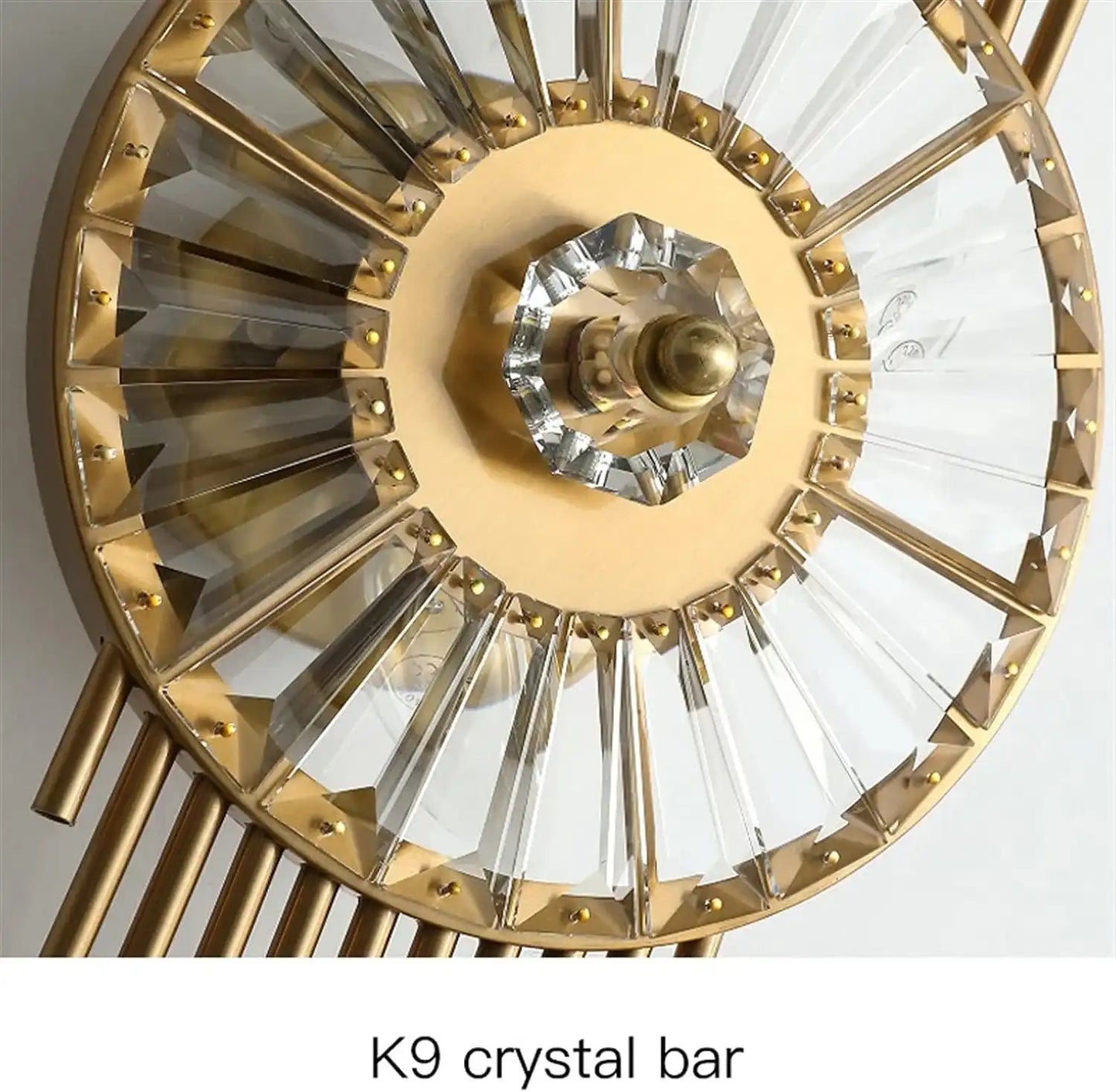 Crystal Gear Wall Light | N-Lighten | Built-in LED for Living Room & Bedroom