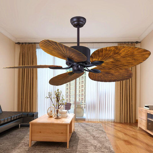 Natural Leaf Ceiling Fan ceiling fan natural finish N-Lighten