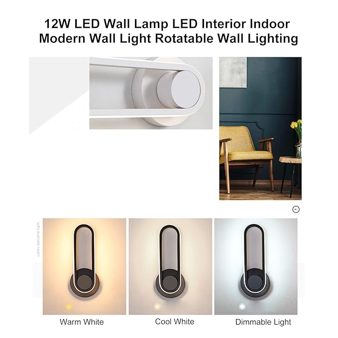 Black Wall Lamp modern wall light black finish N-Lighten