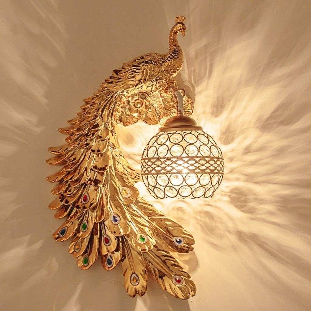 Antique Wall Lamp peacock wall lamp antique finish N-Lighten