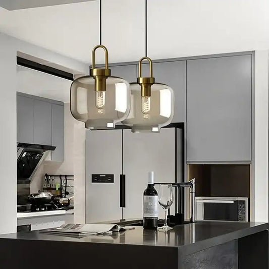 Amber Pendant Light pendant light amber finish N-Lighten