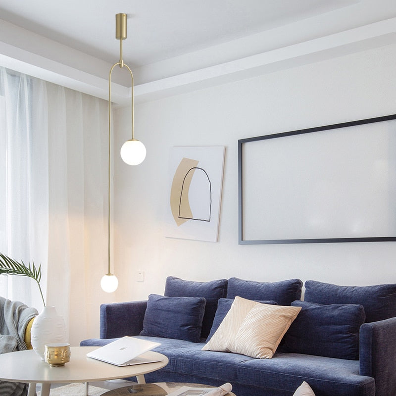 Gold Pendant Light modern Nordic orb pendant N-Lighten