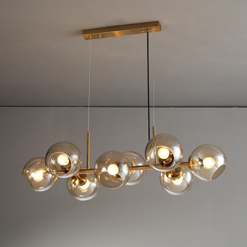 Brass Chandelier chandelier 8 light sputnik brass N-Lighten