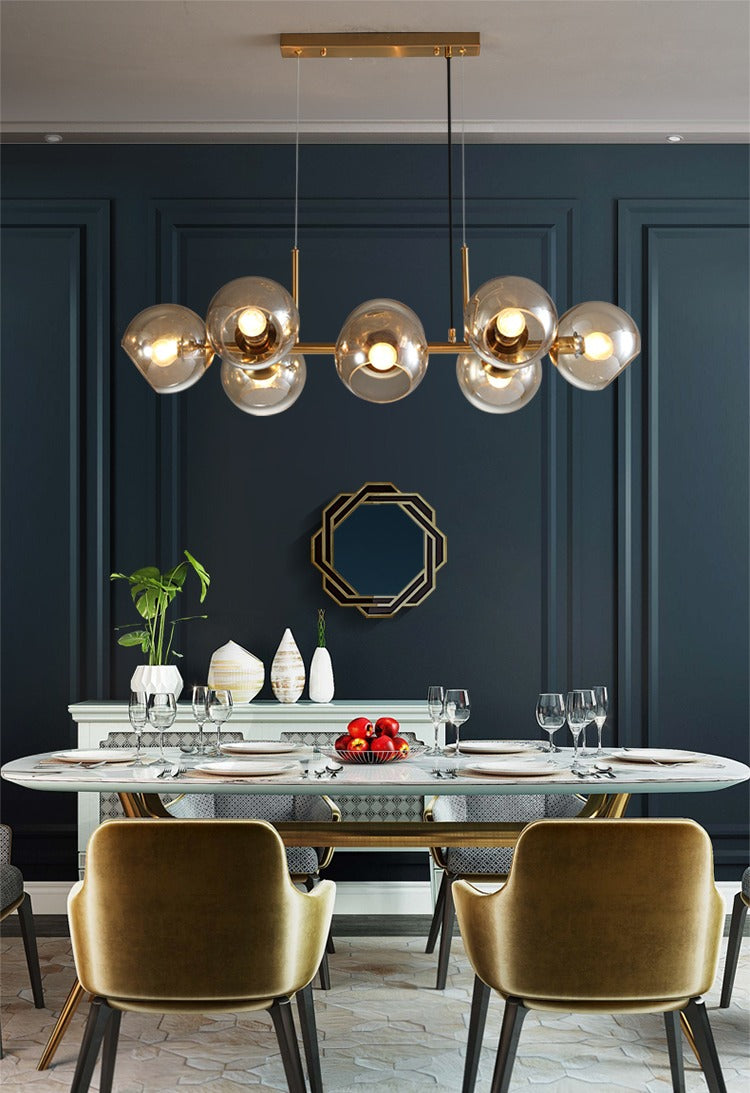 Clear Chandelier chandelier honey-clear crystal view N-Lighten