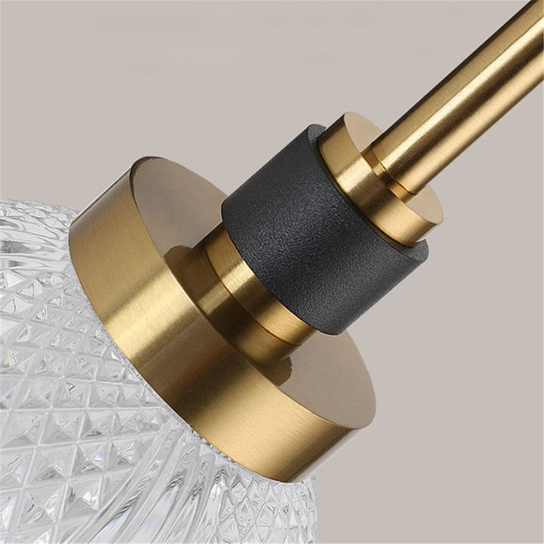 Bedside wall light black and gold acrylic shade N-Lighten