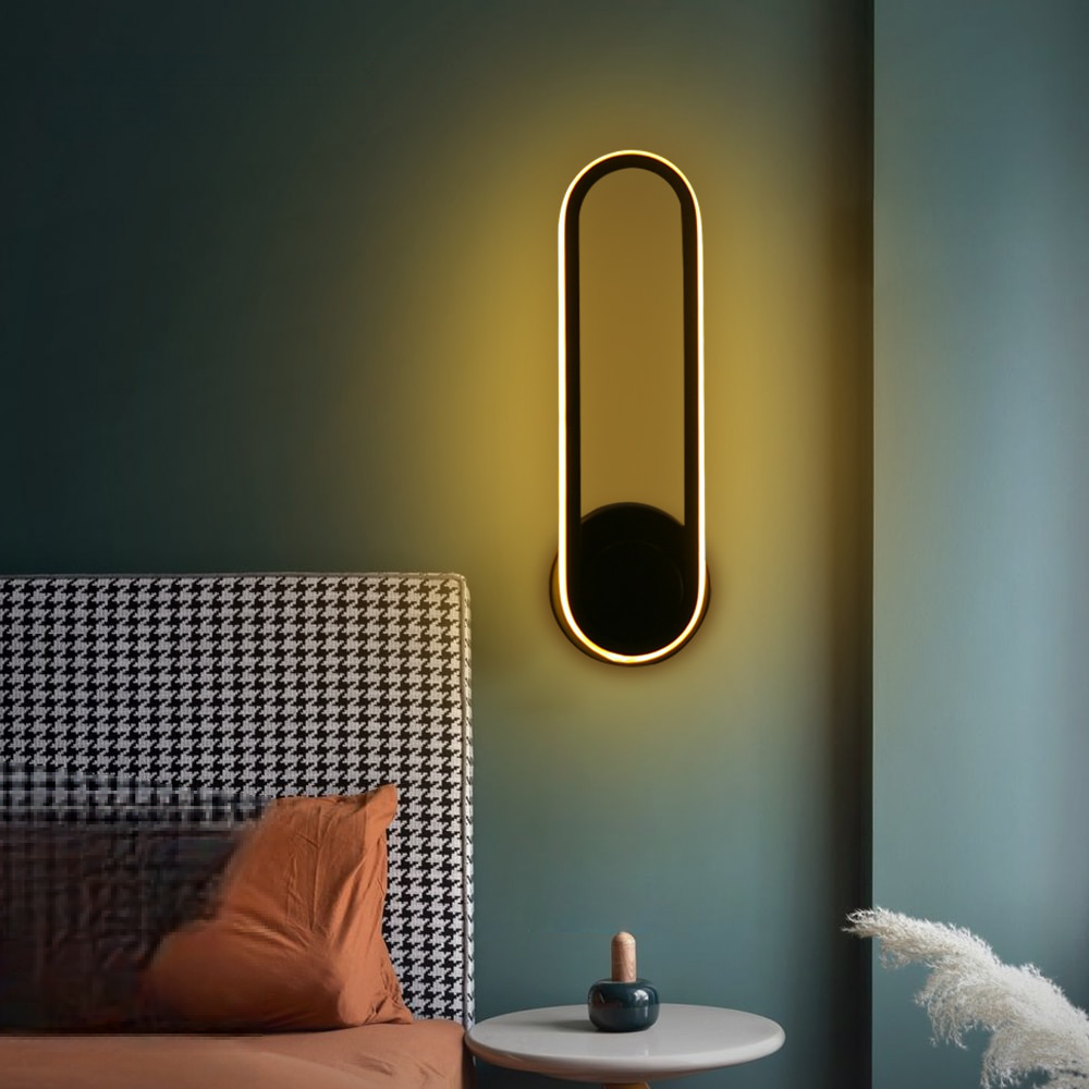 White Wall Lamp dimensions diagram - N-Lighten