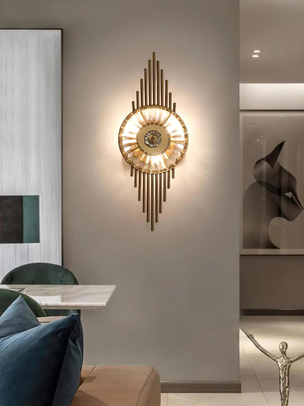 Gold Wall Light wall light gold finish N-Lighten