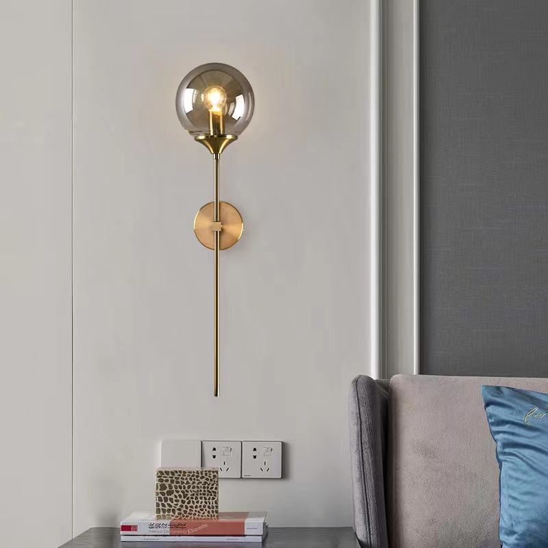 Amber Wall Light wall light brass finish N-Lighten