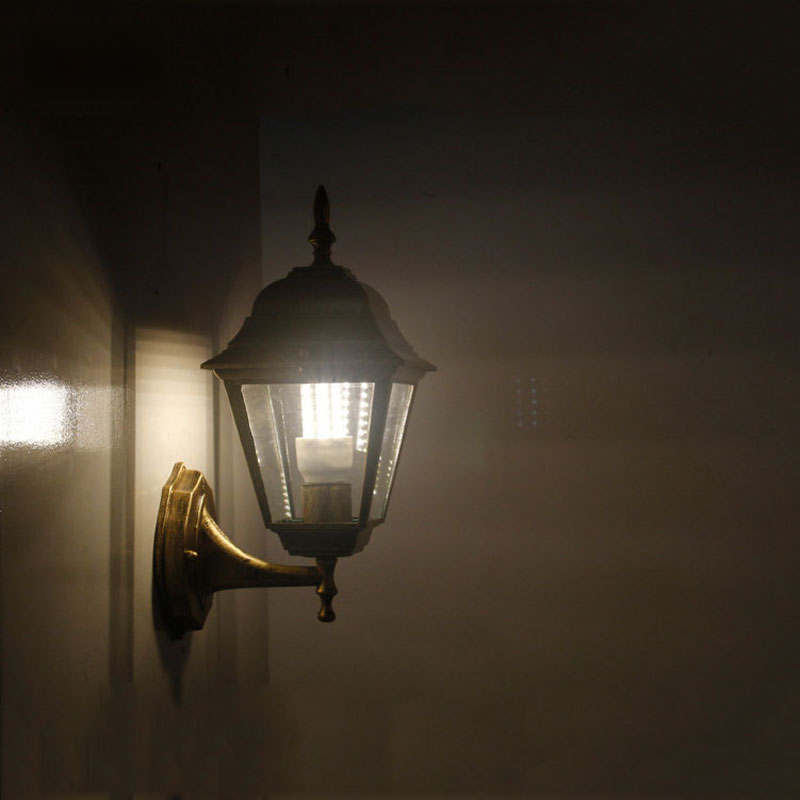 Black Wall Lamp outdoor wall light black finish N-Lighten