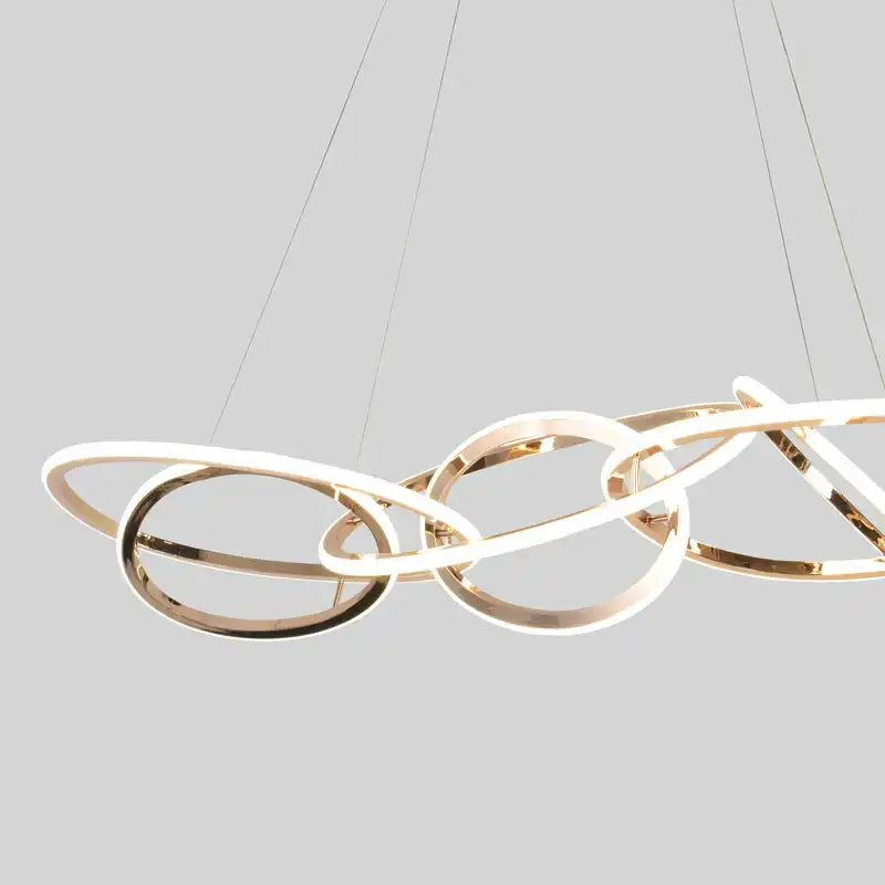 French Gold Ring Chandelier modern ring chandelier french gold N-Lighten