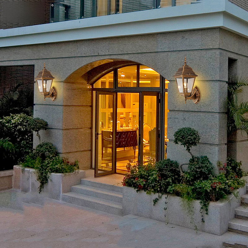 Black Wall Lamp exterior wall lamp black finish N-Lighten