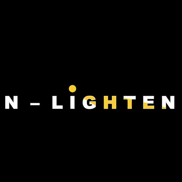 Logo with 'N-LIGHTEN' text on a black background