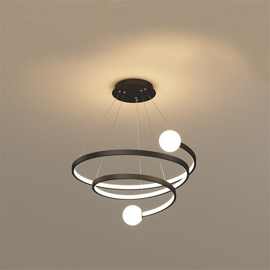 Black & Gold Chandelier chandelier black gold finish N-Lighten