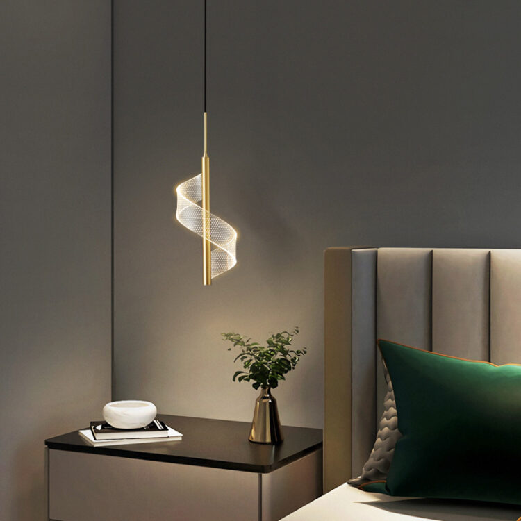 Minimal Nordic pendant lamp angle view - N-Lighten