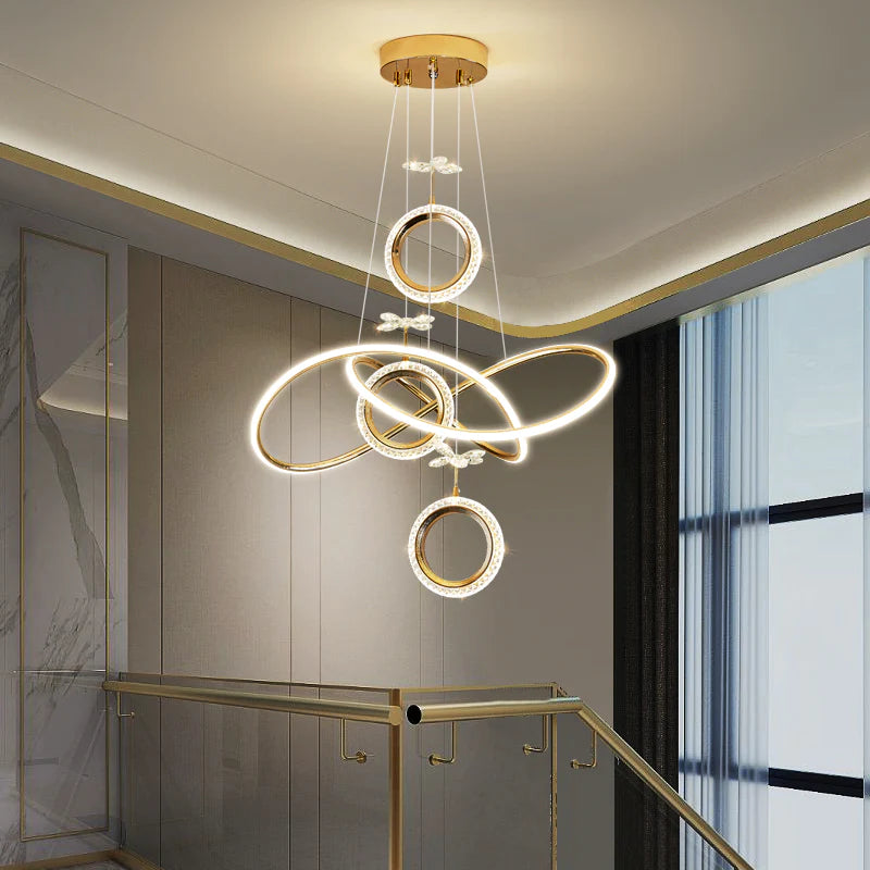 Gold Chandelier chandelier modern hanging N-Lighten