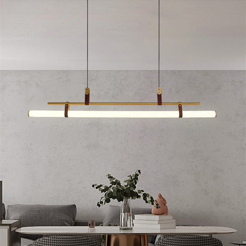 Clear Chandelier linear chandelier clear finish N-Lighten