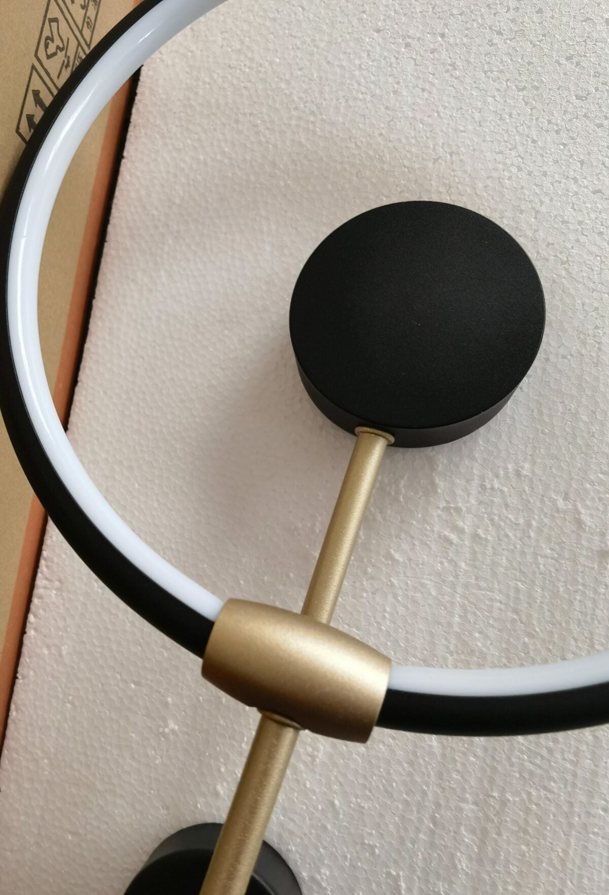 Acrylic wall lamp LED ring detail N-Lighten