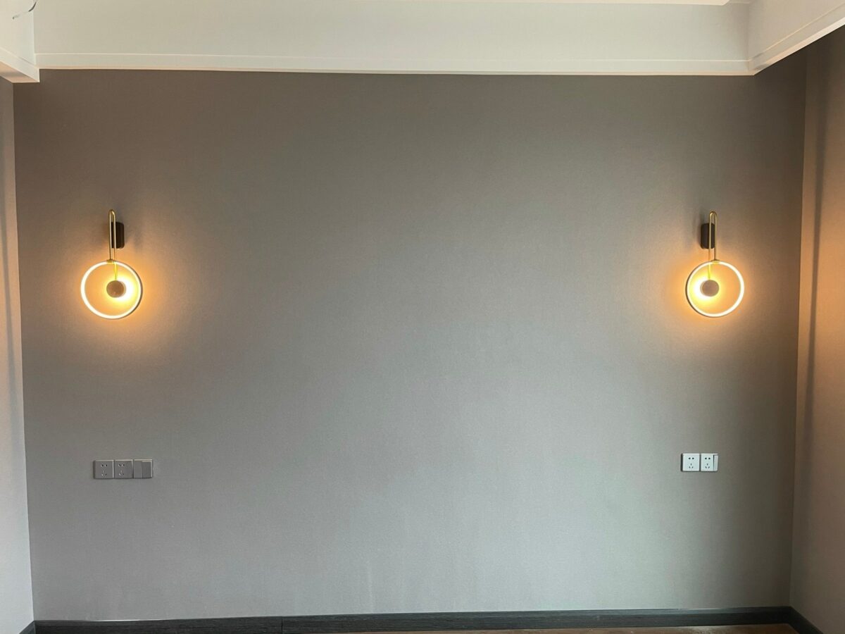 Gold Wall Lamp acrylic LED ring wall lamp N-Lighten