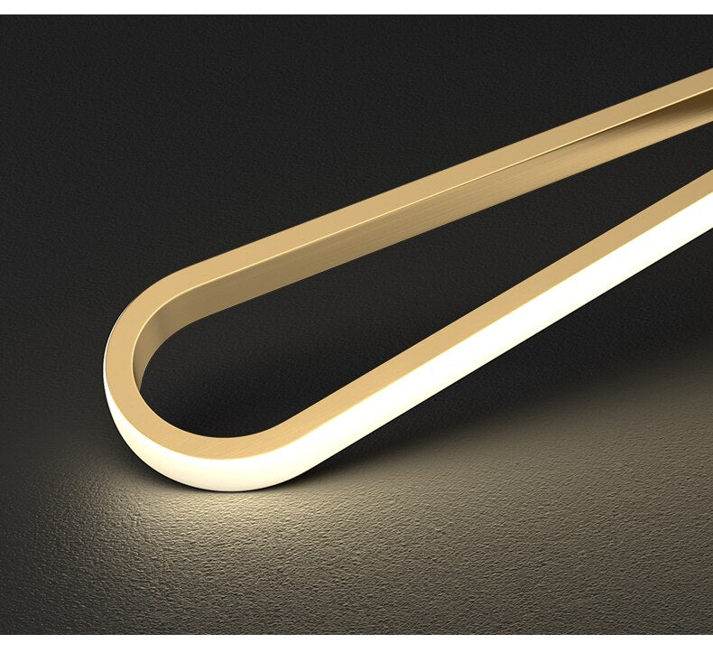 Modern gold wall lamp acrylic LED N-Lighten