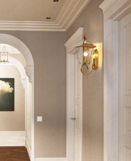 Outdoor wall lamp side view N-Lighten