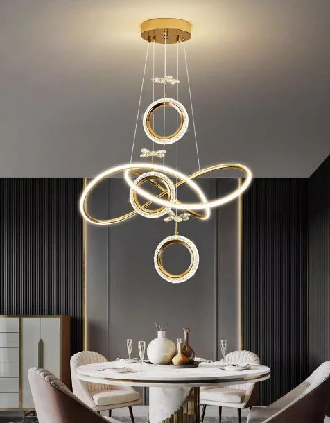 Gold Chandelier chandelier gold finish N-Lighten
