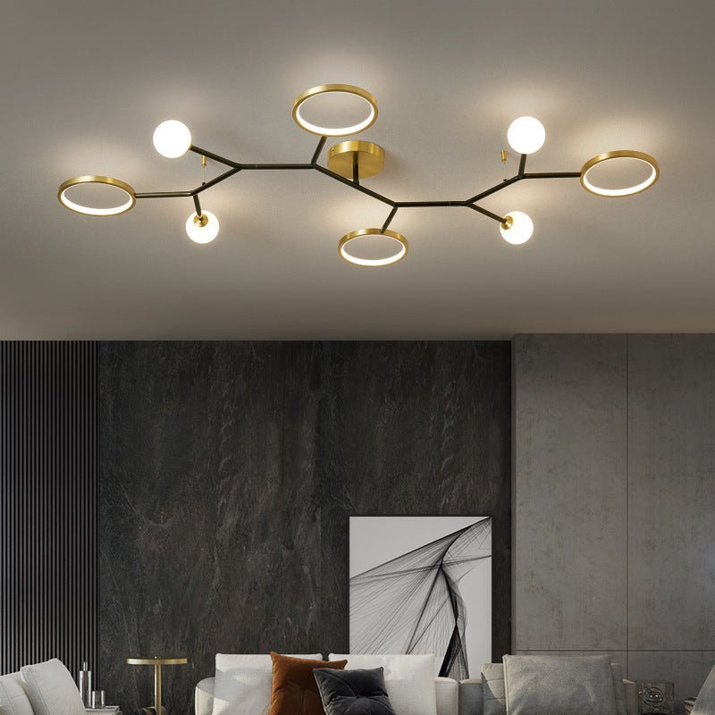 Aether Rings Ceiling Chandelier | N - Lighten | Dimmable - Style Glow for Living Room & Dining - N - Lighten