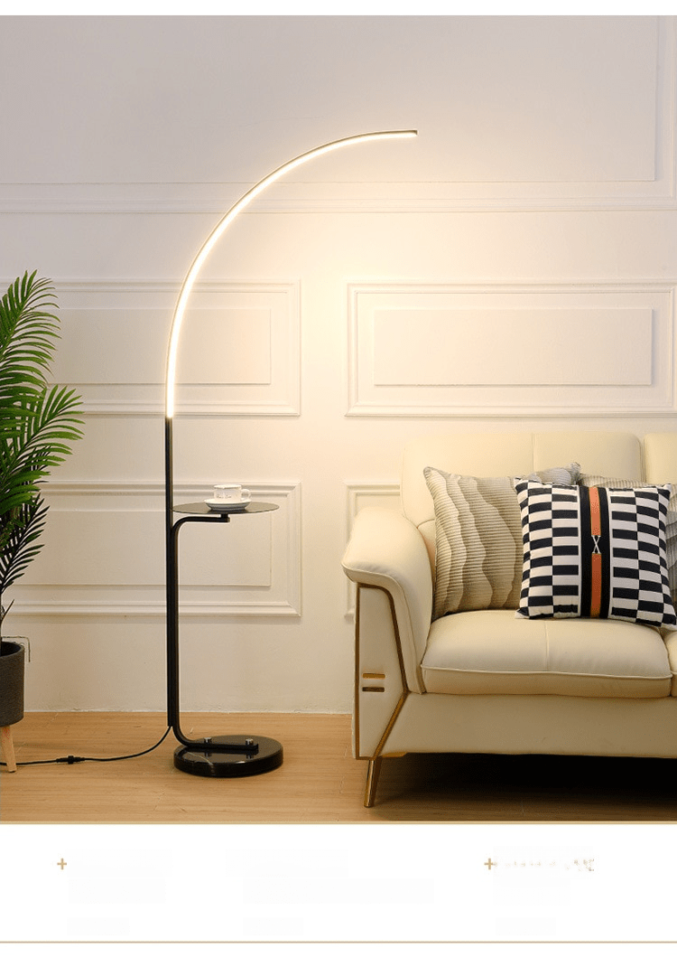 Arcstone Floor Lamp | N - Lighten | Built - in LED for Living Room & Sofa Corner - N - Lighten