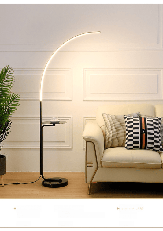 Arcstone Floor Lamp | N - Lighten | Built - in LED for Living Room & Sofa Corner - N - Lighten