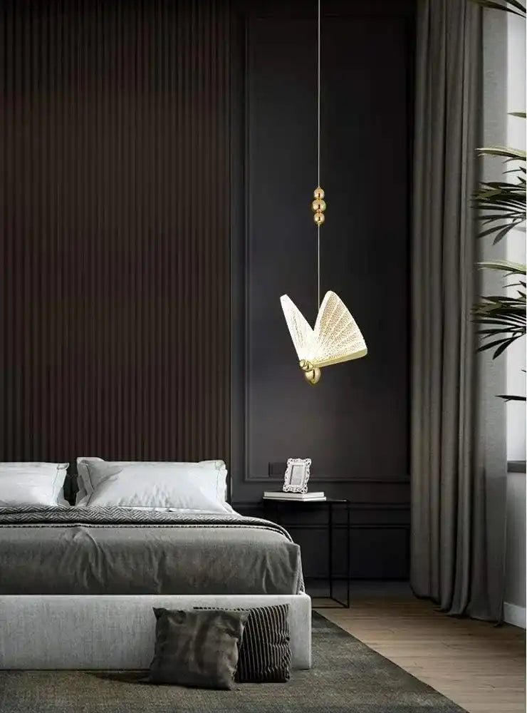 Aurelia Butterfly Pendant Light | N - Lighten | 3 - in - 1 Toggle CCT for Bedside & Foyer - N - Lighten