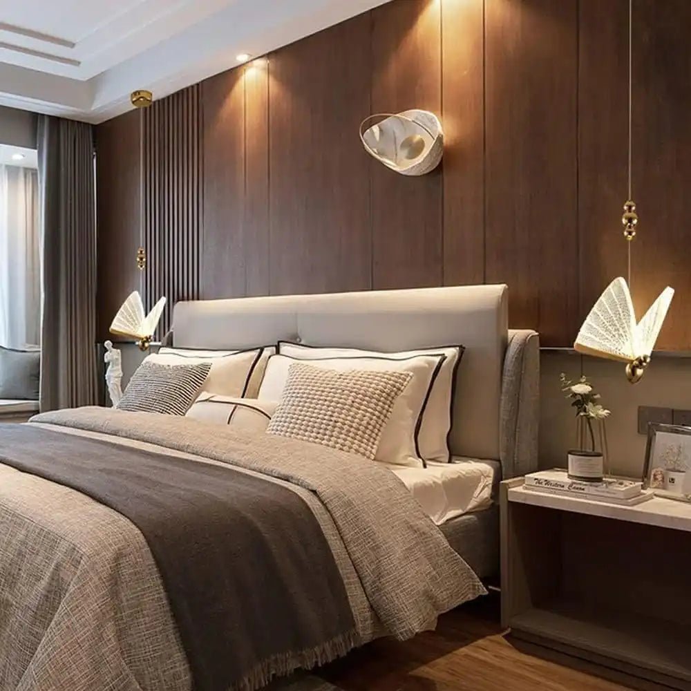 Aurelia Butterfly Pendant Light | N - Lighten | 3 - in - 1 Toggle CCT for Bedside & Foyer - N - Lighten