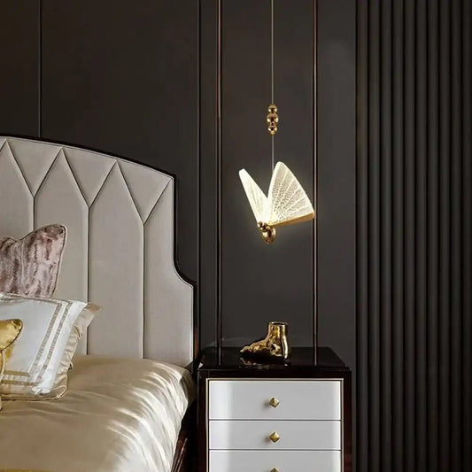 Aurelia Butterfly Pendant Light | N - Lighten | 3 - in - 1 Toggle CCT for Bedside & Foyer - N - Lighten