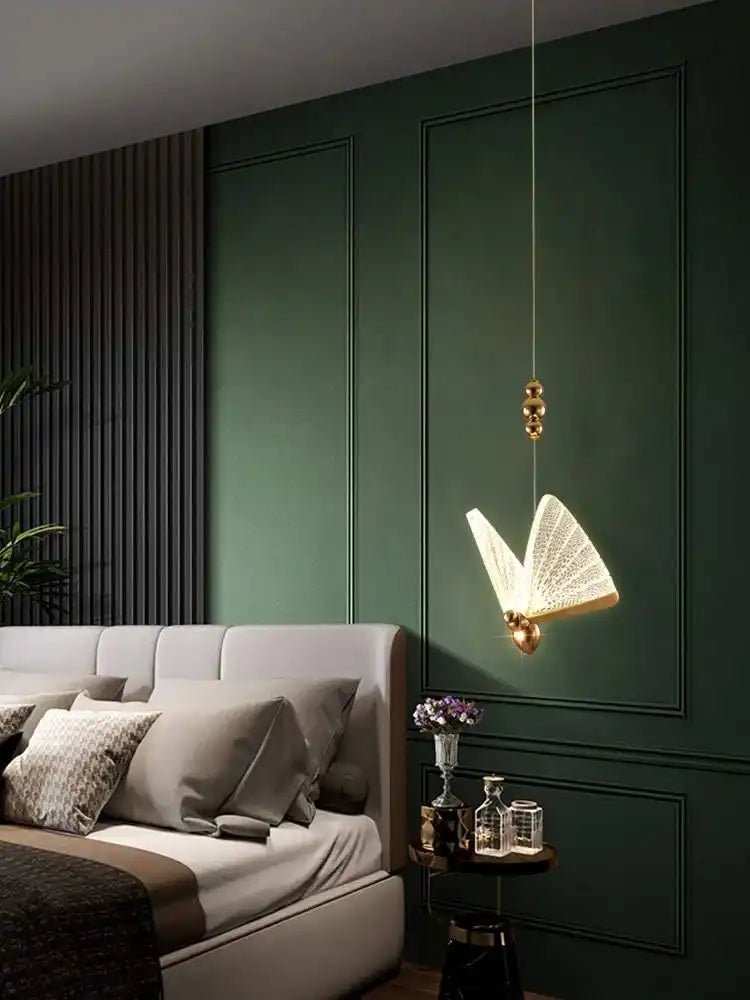 Aurelia Butterfly Pendant Light | N - Lighten | 3 - in - 1 Toggle CCT for Bedside & Foyer - N - Lighten