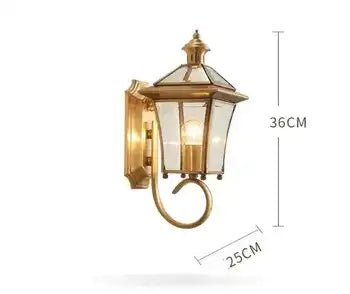 Aurelia Glass Outdoor Wall Lamp | N - Lighten | Waterproof Warm White for Gate & Patio - N - Lighten