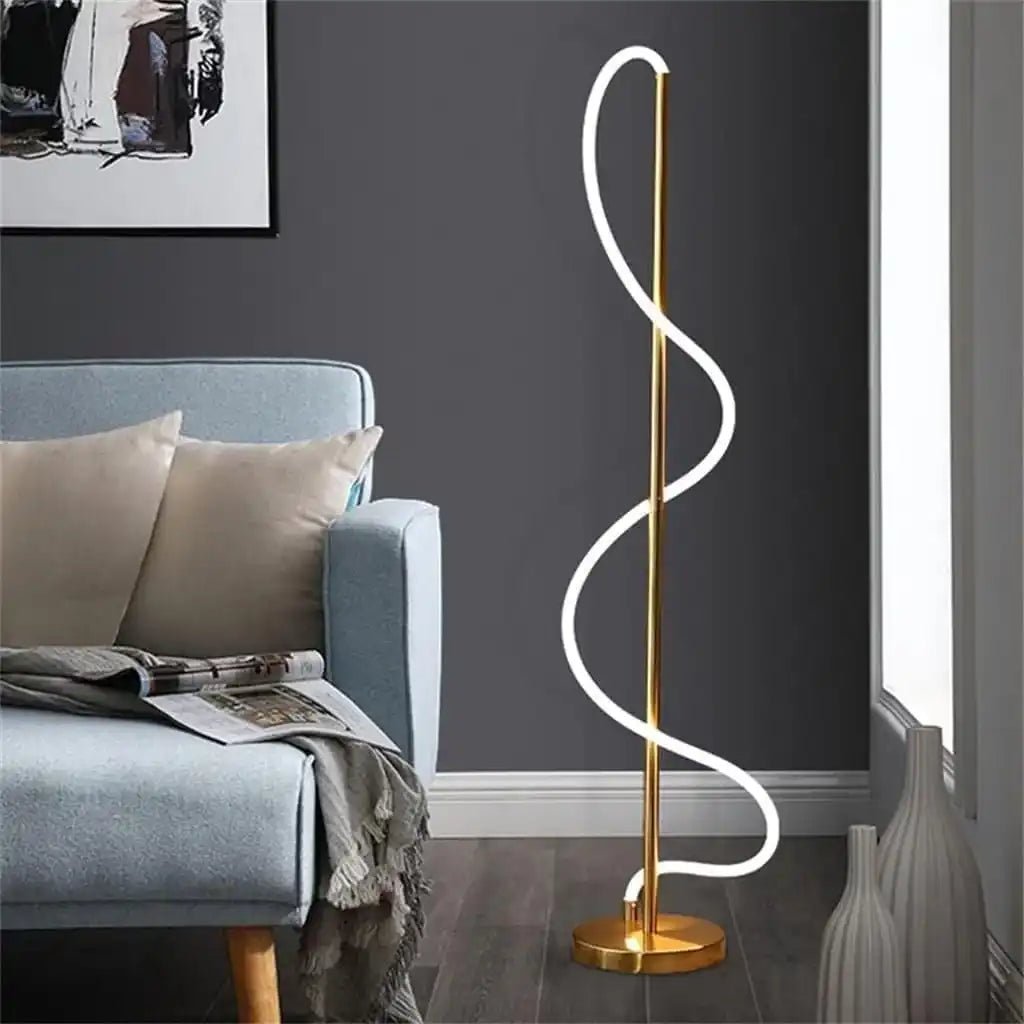 Aurelia Reading Floor Lamp | N - Lighten | Electroplated Wrought Iron for Living Room & Bedroom - N - Lighten