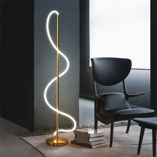 Aurelia Reading Floor Lamp | N - Lighten | Electroplated Wrought Iron for Living Room & Bedroom - N - Lighten