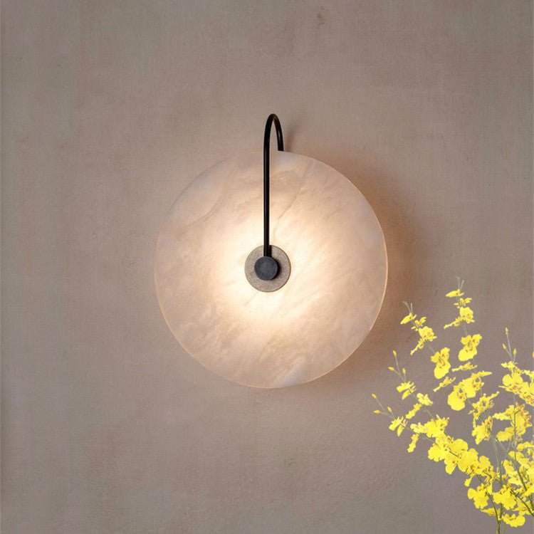 Aurelia Wall Lamp | N - Lighten | Alabaster Marble LED Glow for Bedroom & Hallway - N - Lighten