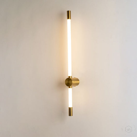 Aurelia Wall Lamp | N - Lighten | Linear Gold Tube for Bedrooms & Hallways - N - Lighten