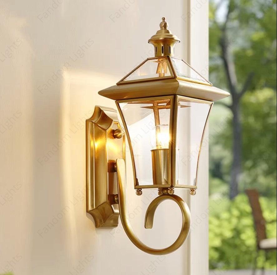 Aurelius Outdoor Wall Lamp | N - Lighten | IP65 Ripple - Glass Glow for Porch & Gateways - N - Lighten