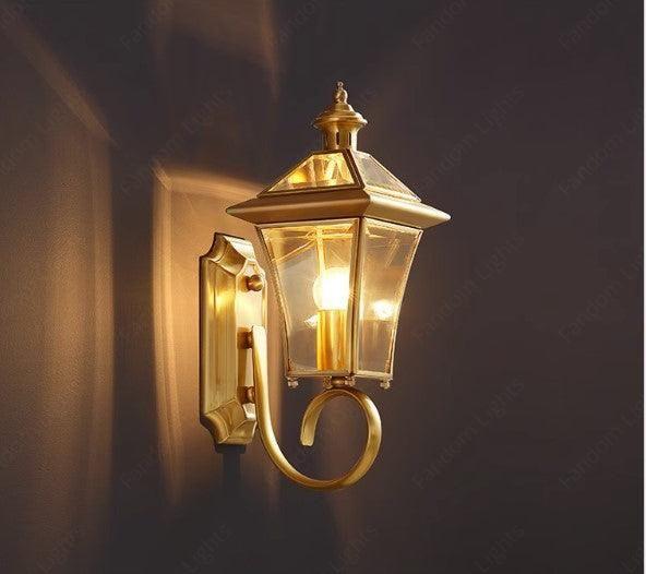 Aurelius Outdoor Wall Lamp | N - Lighten | IP65 Ripple - Glass Glow for Porch & Gateways - N - Lighten